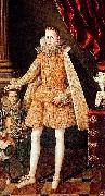 Rodrigo de Villandrando Portrait of infante Felipe (future Phillip IV) with dwarf Soplillo painting